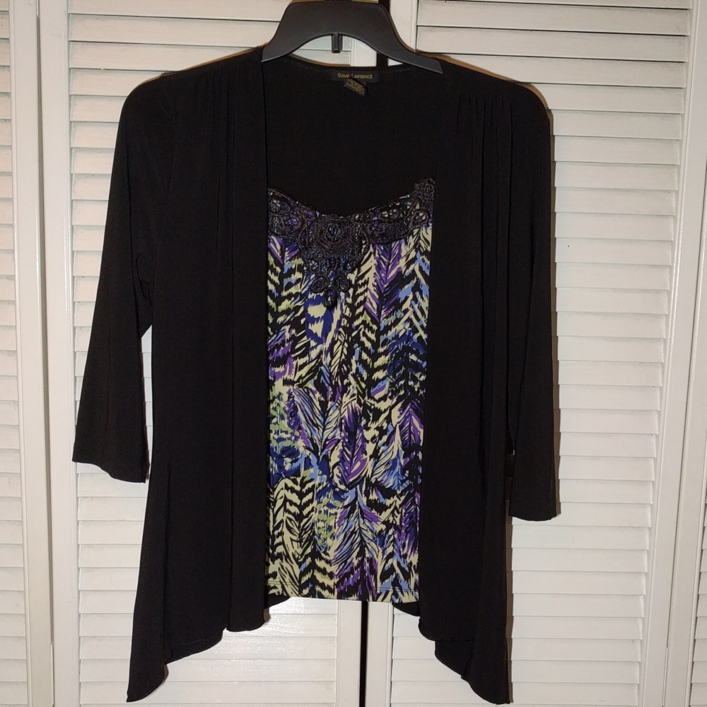 Susan Lawrence Two in One Dressy Top